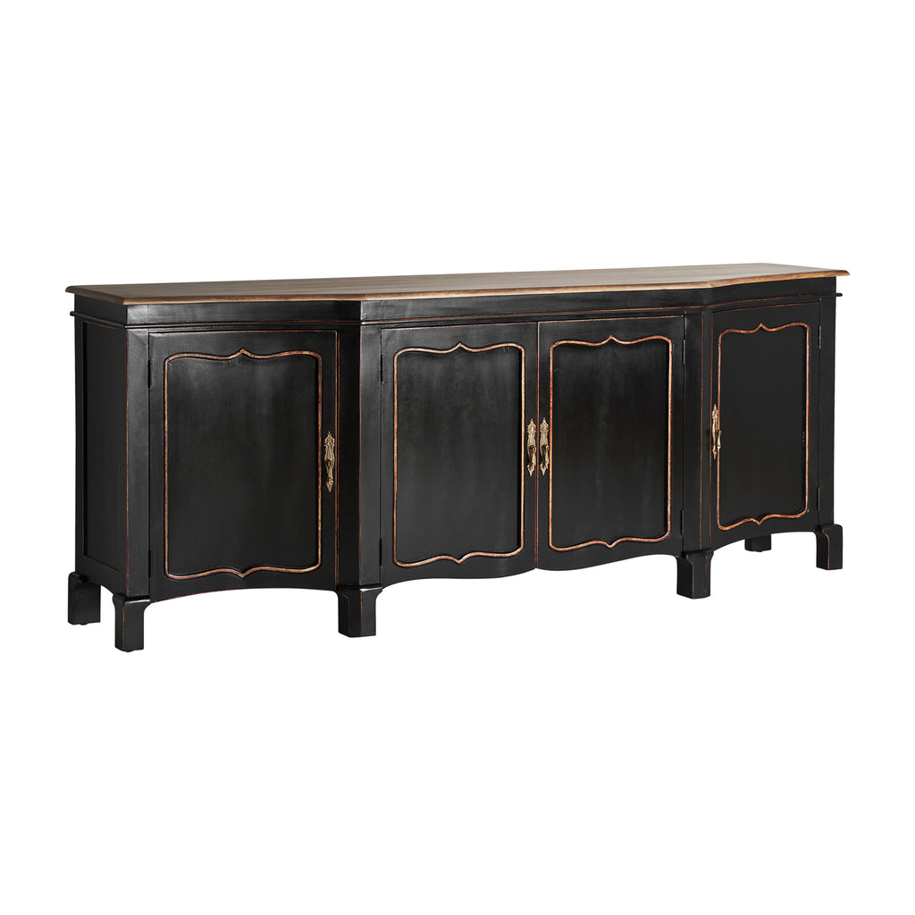 Klassisches Viertüriges Sideboard aus Mangoholz 