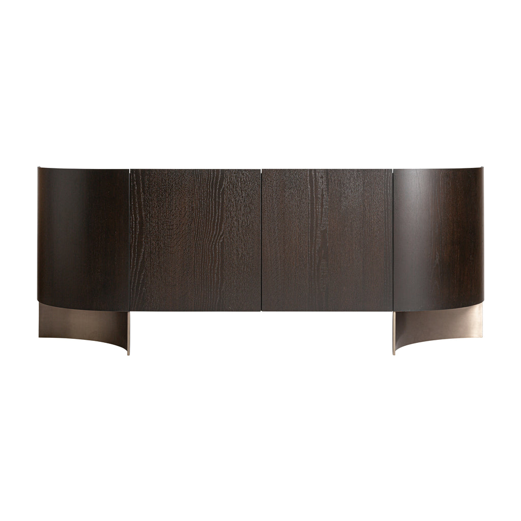 Art Deco designer  Sideboard aus Holz und Metall 