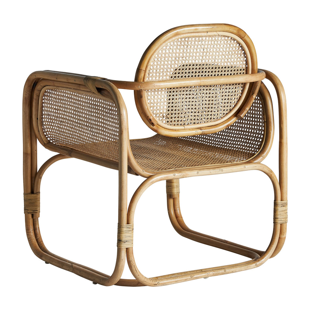 Naturfarbener Sessel aus Rattan im Contemporary Stil - Maison Oudh