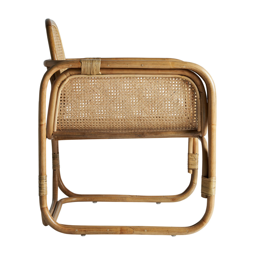 Naturfarbener Sessel aus Rattan im Contemporary Stil - Maison Oudh