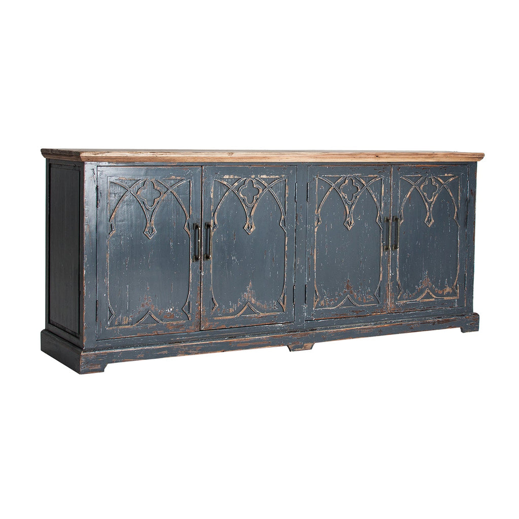 Rechteckiges Sideboard aus Ulmenholz im Stil der Provence - Maison Oudh